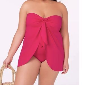 Red Lauren Ralph Lauren swimsuit 18 W